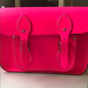 The Cambridge satchel co. Neon pink batchel